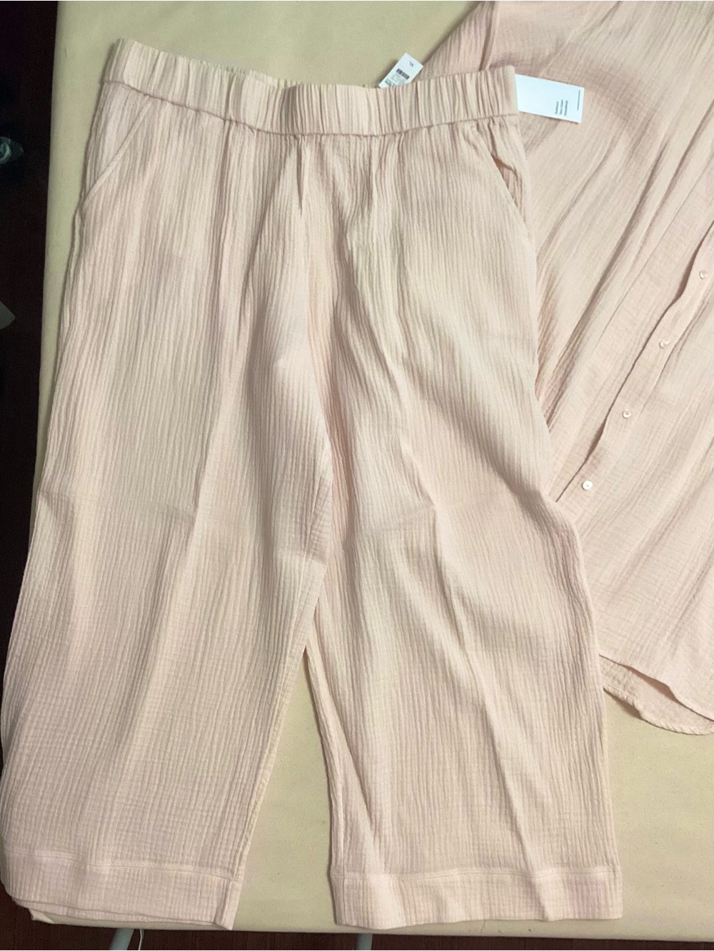 Wide Leg Women’s Pants in Blush Peach